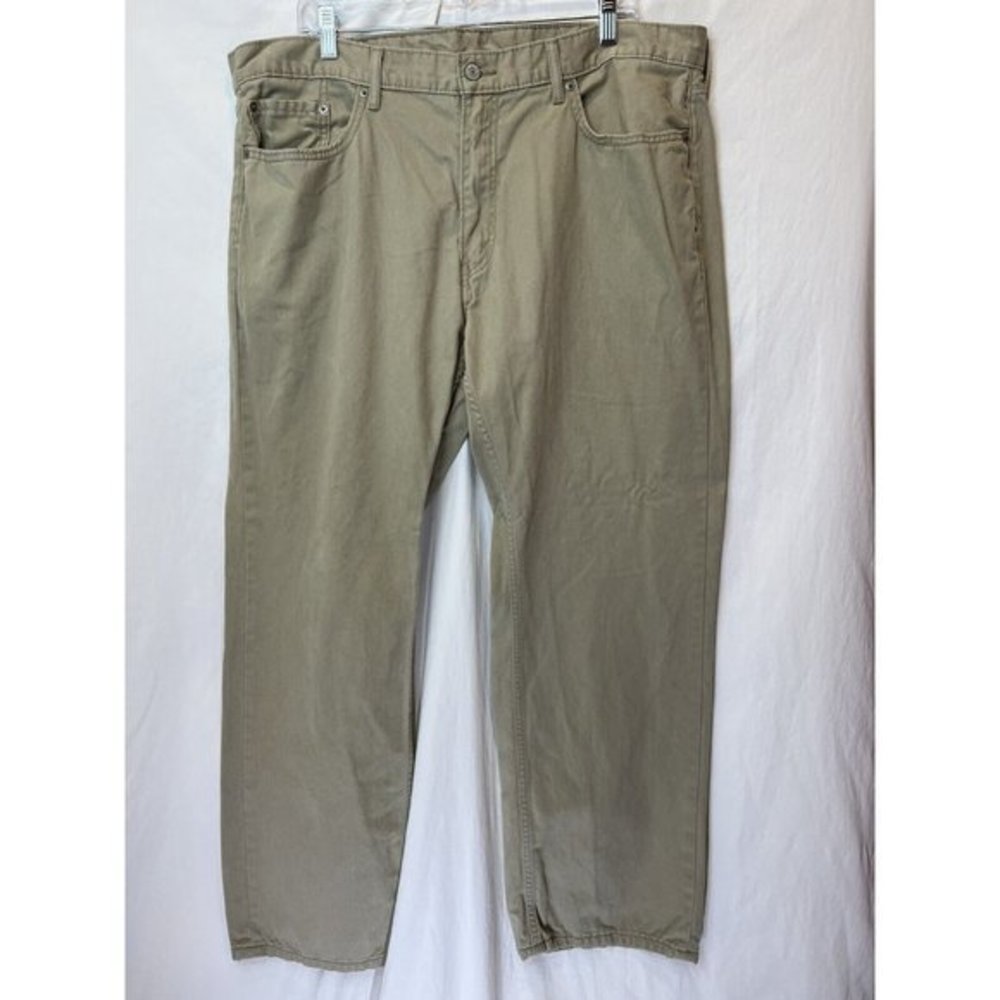 Levi’s 559 Relaxed Straight Khaki 5 Pocket Jeans 40 X 30